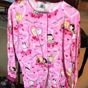 Peanuts Valentine’s Day Scrub Jacket